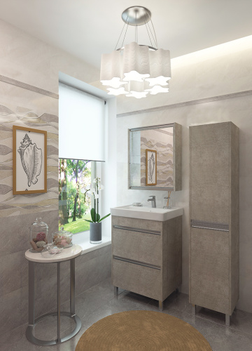 60 Зеркало-шкаф White Stone 60 универсальный фото в интернет-магазине САНТЕХСИТИ
