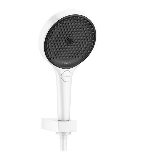 Hansgrohe Rainfinity Душевой набор (ручной душ 130мм, 3jet, держатель, шланг 1600мм), цвет: белый матовый фото в интернет-магазине САНТЕХСИТИ