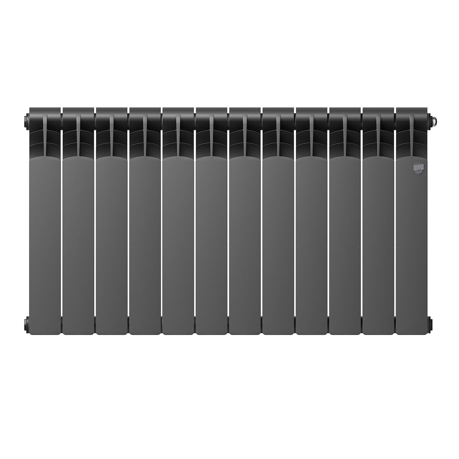 Радиатор биметаллический Royal Thermo Revolution Bimetall 500 2.0/Noir Sable – 12 секц. фото в интернет-магазине САНТЕХСИТИ