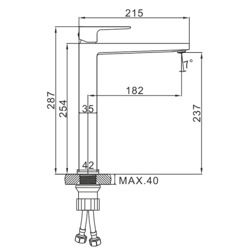 Смеситель для раковины Ledeme H73 L1173G фото в интернет-магазине САНТЕХСИТИ