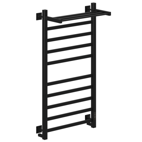 Полотенцесушитель НИКА с греющим кабелем STEP-1 ВП U 100/50 (RAL9005 mat) фото в интернет-магазине САНТЕХСИТИ