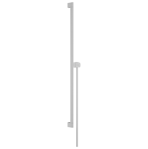 Hansgrohe Unica Душевая штанга S Puro 90 см со слайдером и шлангом Isiflex 160см, цвет: белый матовый фото в интернет-магазине САНТЕХСИТИ