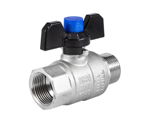 Кран шаровый PROFACTOR STRONG 3/4" вн.-нар. бабочка фото в интернет-магазине САНТЕХСИТИ