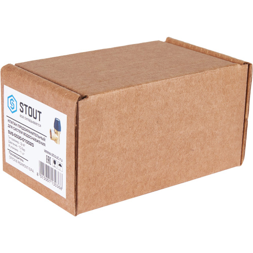 Предохранительный клапан для систем водоснабжения 10 бар 3/4"x1" (477.299) STOUT фото в интернет-магазине САНТЕХСИТИ