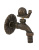 Кран SANTERA декор. с нос. Улитка "бронза" 1/2" фото в интернет-магазине САНТЕХСИТИ