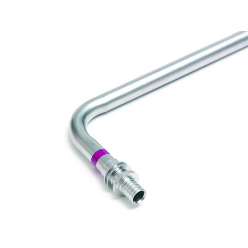 Трубка из нержавеющей стали для подключения радиатора REHAU Г-образная 16мм L250 фото в интернет-магазине САНТЕХСИТИ