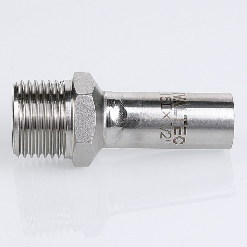 Фитинг нержавеющая сталь VALTEC Вставка резьбовая с нар.р. 18х1/2" фото в интернет-магазине САНТЕХСИТИ