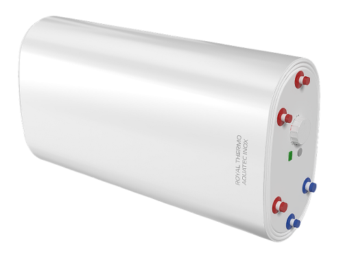Бойлер косвенного нагрева Royal Thermo настенный со встроенным сухим тэном AQUATEC INOX-F 100 литров фото в интернет-магазине САНТЕХСИТИ