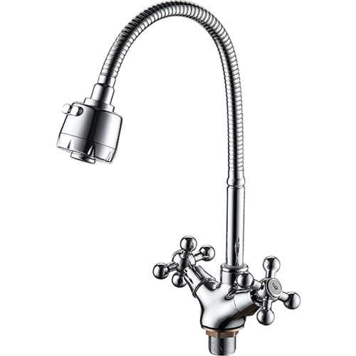Смеситель для кухни с гибким изливом Ledeme H19 L4319-3 Хром фото в интернет-магазине САНТЕХСИТИ