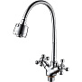 Смеситель для кухни с гибким изливом Ledeme H19 L4319-3 Хром фото в интернет-магазине САНТЕХСИТИ