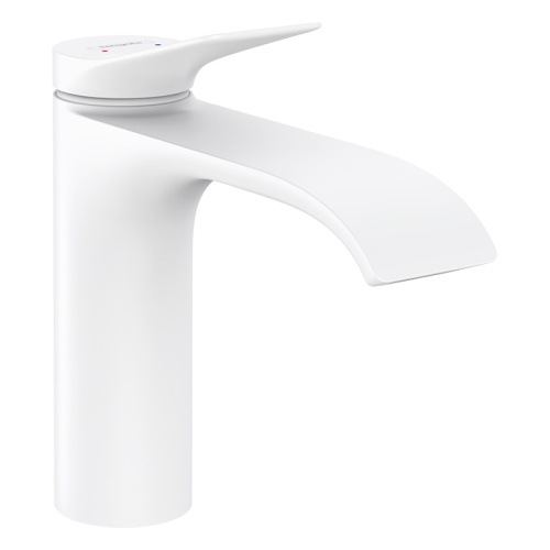 Hansgrohe Vivenis Смеситель для раковины, на 1 отв., с донным клапаном, цвет: белый матовый фото в интернет-магазине САНТЕХСИТИ