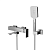 Смеситель FIORETTO для ванны с душевой лейкой, шлангом и держателем, хром фото в интернет-магазине САНТЕХСИТИ