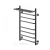 Полотенцесушитель НИКА с греющим кабелем WAY III c полкой 80/50 U RAL9005 mat фото в интернет-магазине САНТЕХСИТИ