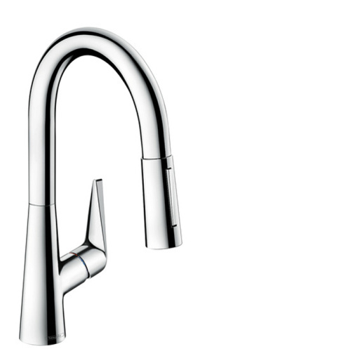 Hansgrohe Talis M51 Смеситель  для кухни на 1 отв, поворотный излив: 18.5см с вытяжным душем, 2jet, h:15.2см, цвет: хром фото в интернет-магазине САНТЕХСИТИ