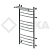 Полотенцесушитель НИКА с боковым подключением ЛД (г2) ВП-100/40/46 с полочкой фото в интернет-магазине САНТЕХСИТИ