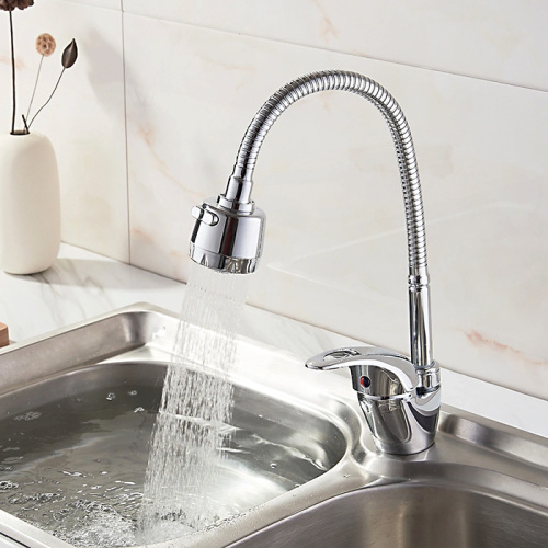 Смеситель для кухни с гибким изливом Ledeme H02-B L4302-B фото в интернет-магазине САНТЕХСИТИ