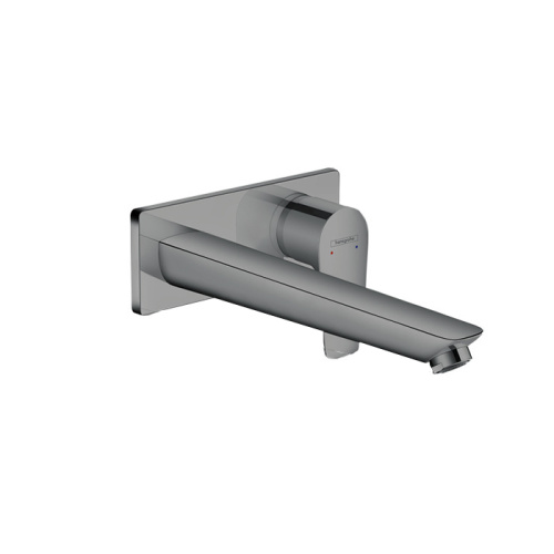 Hansgrohe Talis E Встраиваемый смеситель для раковины, излив 225мм, внешняя часть, цвет: шлифованный черный хром фото в интернет-магазине САНТЕХСИТИ