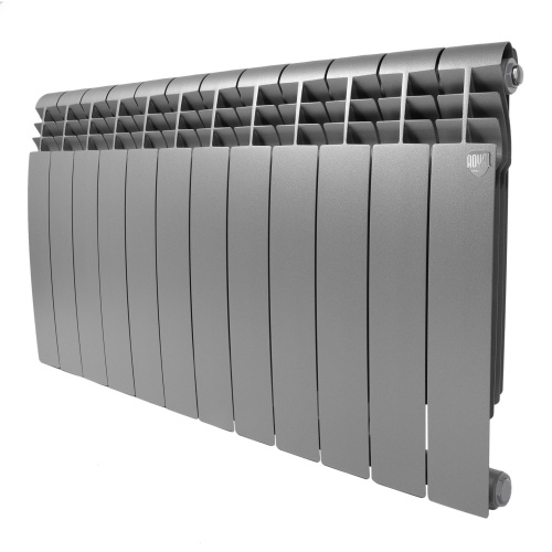 Радиатор биметаллический Royal Thermo BiLiner 500 Silver Satin - 12 секций фото в интернет-магазине САНТЕХСИТИ