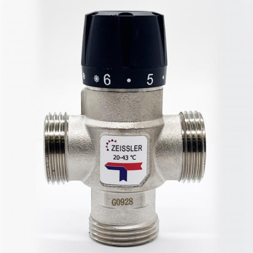 Термостатический смесительный клапан ZEISSLER 3/4" НР 20-43°С KV 1,6 фото в интернет-магазине САНТЕХСИТИ
