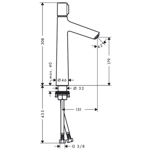 Hansgrohe Talis Select S 190 Смеситель для раковины, однорычажный, на 1 отв., h: 30,8см., цвет: хром фото в интернет-магазине САНТЕХСИТИ