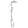 Hansgrohe Crometta E Душевая стойка с верхним душем 24см, ручным душем и шлангом 150см, цвет: хром фото в интернет-магазине САНТЕХСИТИ