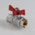 Кран шаровый VALTEC ГОСТ 1/2" вн.-вн. рукоятка бабочка фото в интернет-магазине САНТЕХСИТИ