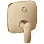 Hansgrohe Talis E Смеситель для ванны, встраиваемый, с переключателем потоков, внешняя часть, цвет: шлифованная бронза фото в интернет-магазине САНТЕХСИТИ