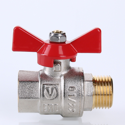 Кран шаровый VALTEC 1/2" вн.-нар. рукоятка бабочка фото в интернет-магазине САНТЕХСИТИ