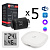 Комплект управления Royal Thermo для 5 радиаторов по Wi-Fi Smart Heat HH-01/THS30ZB, черный фото в интернет-магазине САНТЕХСИТИ