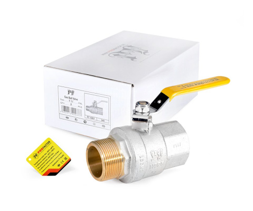 Кран шаровой Profactor для газа 11/2" вн.-нар. стальная рукоятка (2/12) фото в интернет-магазине САНТЕХСИТИ