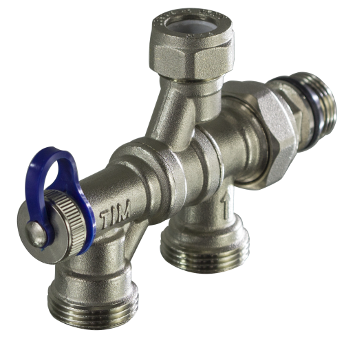 Терморегулирующий узел TIM 1/2" на обратку для двухтрубной и однутрубной системы отопления фото в интернет-магазине САНТЕХСИТИ