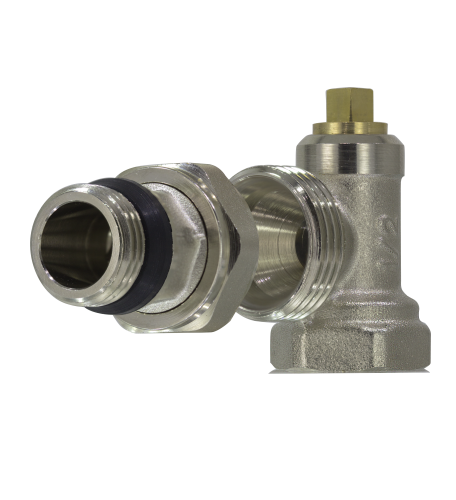 Радиаторный кран ZEISSLER 1/2" верхний угловой с упл. (6/60) фото в интернет-магазине САНТЕХСИТИ