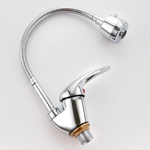 Смеситель для кухни с гибким изливом Ledeme H02-B L4302-B фото в интернет-магазине САНТЕХСИТИ