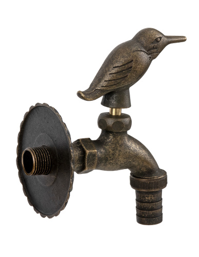 Кран SANTERA декор. с нос. Колибри "бронза" 1/2" фото в интернет-магазине САНТЕХСИТИ