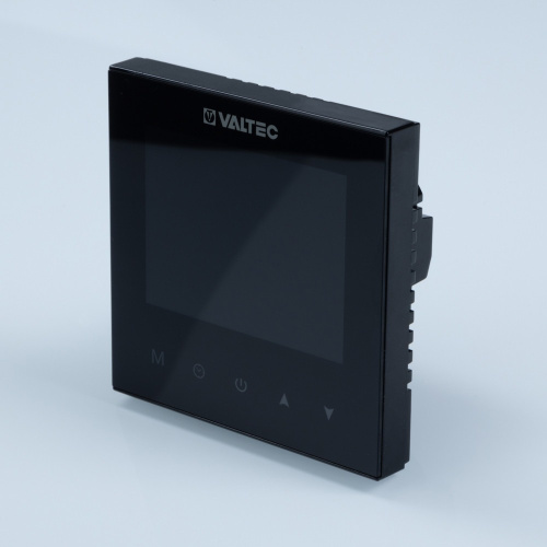 Термостат комнатный VALTEC VT.AC634.B.0 ДВУХКОНТУРНЫЙ черный фото в интернет-магазине САНТЕХСИТИ