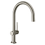 Hansgrohe Talis Смеситель для кухни,220, 1jet, цвет: нержавеющая сталь фото в интернет-магазине САНТЕХСИТИ