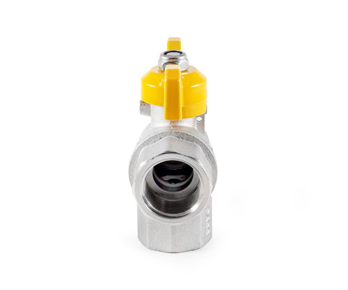Кран шаровой Profactor для газа 1/2" вн.-вн. угловой бабочка (10/100) фото в интернет-магазине САНТЕХСИТИ