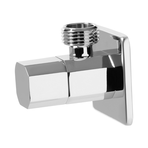 Кран VIEIR угловой с отражателем 1/2"x 1/2" хром фото в интернет-магазине САНТЕХСИТИ