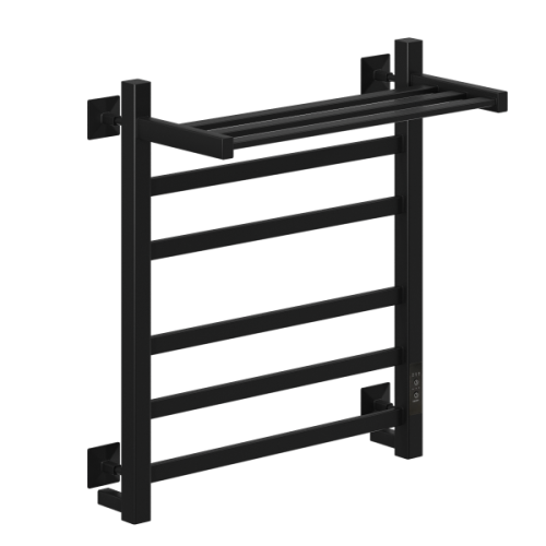 Полотенцесушитель НИКА с греющим кабелем STEP-1 ВП U 60/50 (RAL9005 mat) фото в интернет-магазине САНТЕХСИТИ