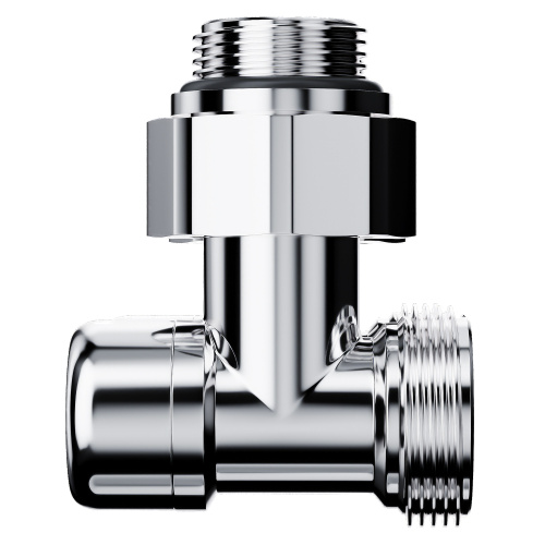 Узел нижнего подключения Royal Thermo Design угловой 1/2"х3/4" EK (хром) фото в интернет-магазине САНТЕХСИТИ