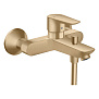 Hansgrohe Talis E Смеситель для ванны, настенный, излив: 19.4см, цвет: шлифованная бронза фото в интернет-магазине САНТЕХСИТИ