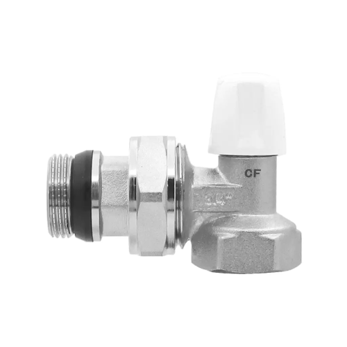 Вентиль регулировочный радиаторный VIEIR 1/2" нижний угловой фото в интернет-магазине САНТЕХСИТИ