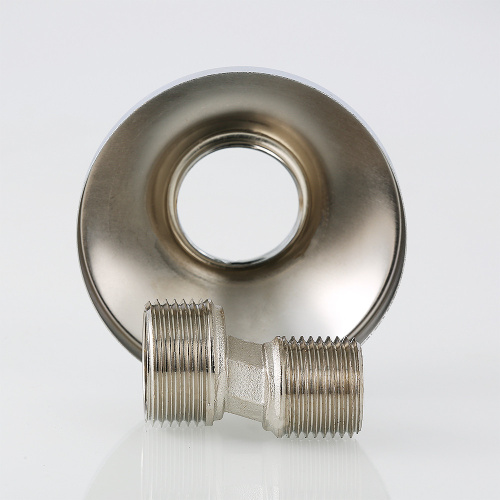 Резьбовой фитинг VALTEC Эксцентрик с декоративной чашкой 3/4"х1/2" фото в интернет-магазине САНТЕХСИТИ