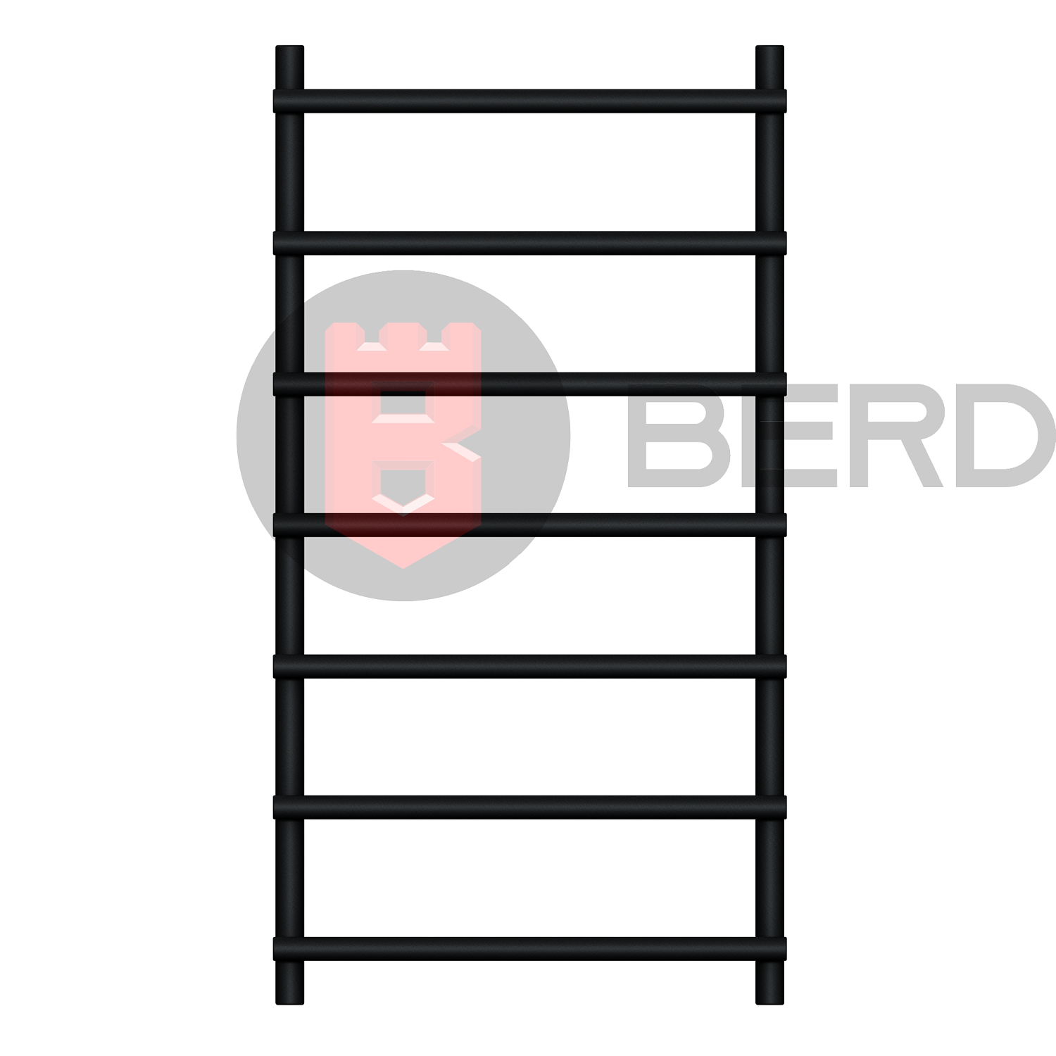 Полотенцесушитель цв. черный мат. P2 50х100 фото в интернет-магазине САНТЕХСИТИ