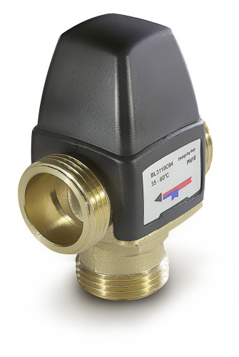 Термостатический смесительный клапан TIM BL311 с бок.подмесом 1/2" (35-60) фото в интернет-магазине САНТЕХСИТИ