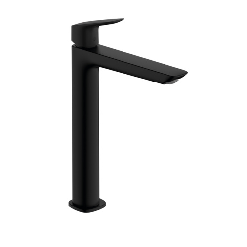 Hansgrohe Logis Смеситель для раковины, однорычажный, 240 Fine, без сливного гарнитура, цвет: матовый черный фото в интернет-магазине САНТЕХСИТИ