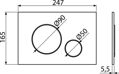 Кнопка управления ALCAPLAST для инсталляции, белый-мат фото в интернет-магазине САНТЕХСИТИ