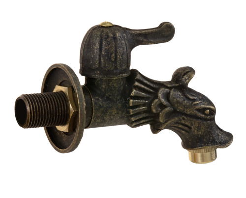 Кран SANTERA декор. с нос. шаровый "дракон" 1/2" фото в интернет-магазине САНТЕХСИТИ