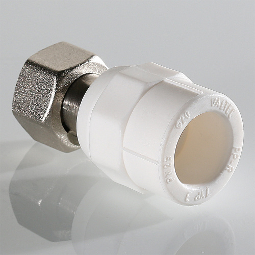 PPr VALTEC Муфта c накидной гайкой для перехода на КОНУС 20х1/2" фото в интернет-магазине САНТЕХСИТИ