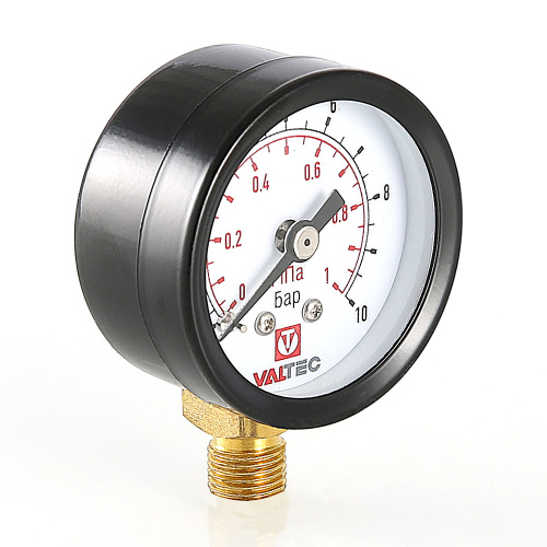 Манометр VALTEC с нижним подключением 10bar 1/8" фото в интернет-магазине САНТЕХСИТИ